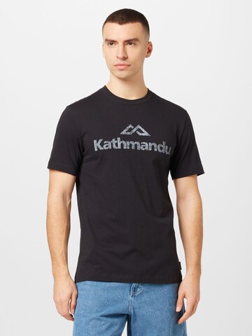 Kathmandu - Camiseta funcional en negro: frente