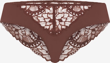 Slip ' Azelia ' Hanro en marron : devant