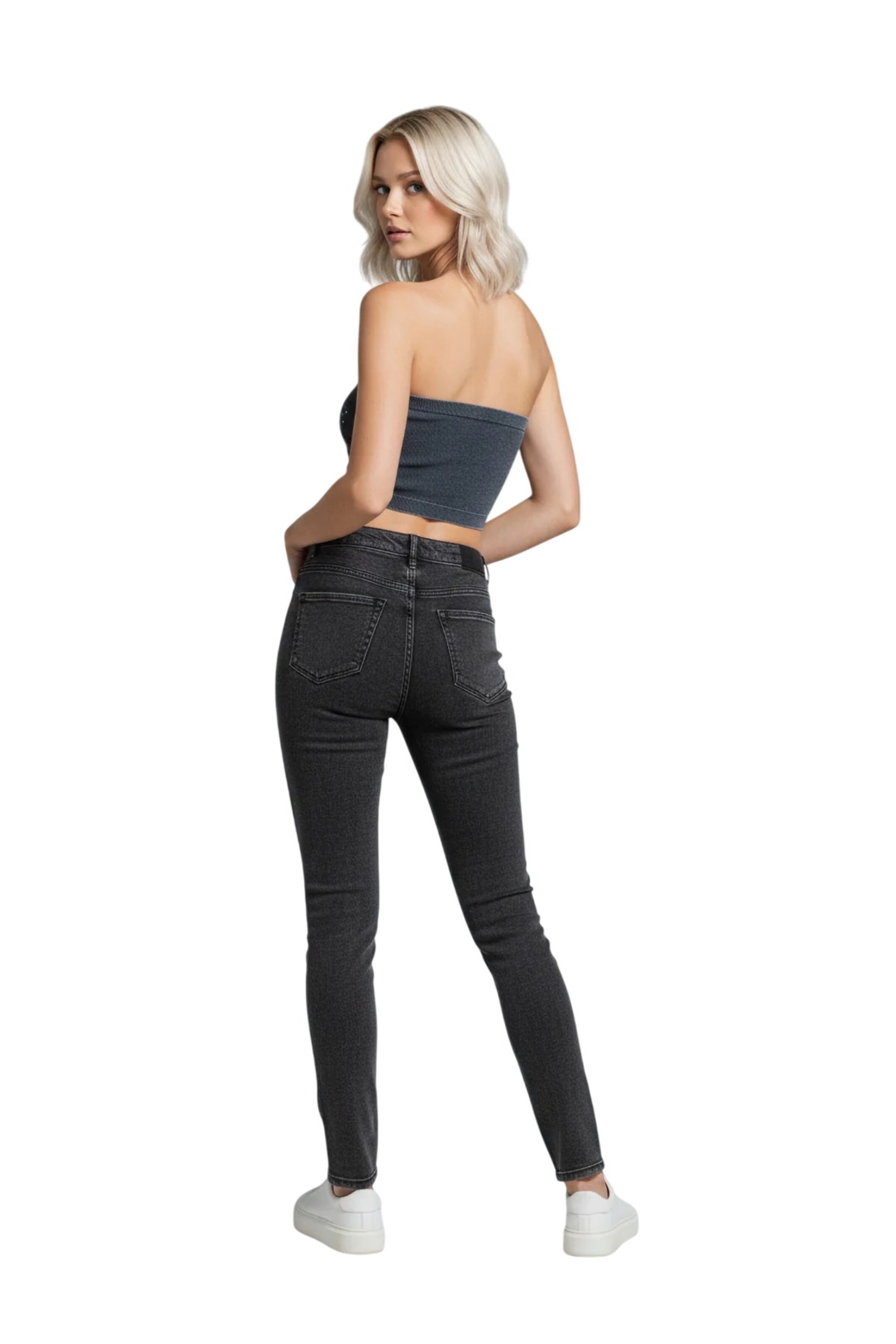 No Matter What Top in Grijs