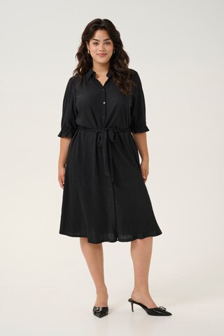 KAFFE CURVE Shirt Dress 'Ruben ' in Black