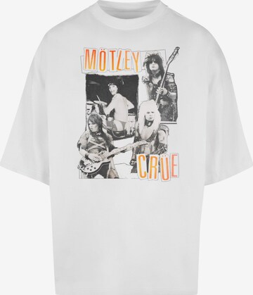 Maglietta 'Motley Crue - Vintage Punk Collage' di Merchcode in bianco: frontale