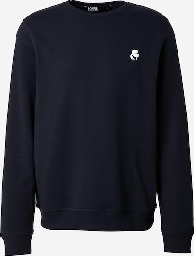 Megztinis be užsegimo iš Karl Lagerfeld, spalva – tamsiai mėlyna jūros spalva / balta, Prekių apžvalga