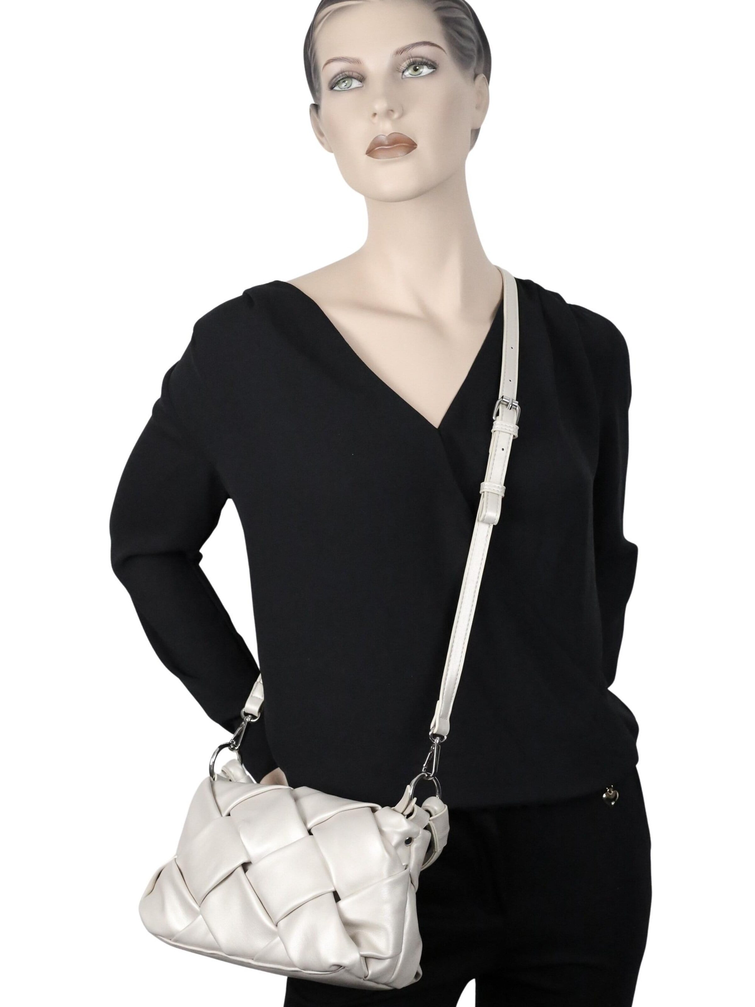 COLLEZIONE ALESSANDRO Shoulder Bag 'Giorgia' in Beige