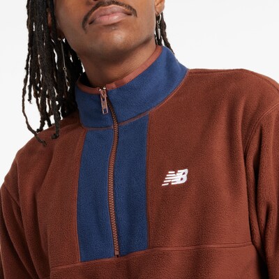 new balance Sports sweater in Blue / Brown / White, Item view