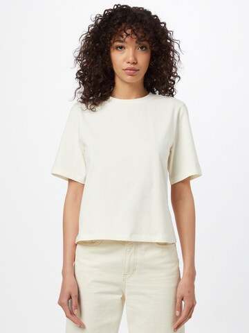 T-shirt Aligne en beige : devant