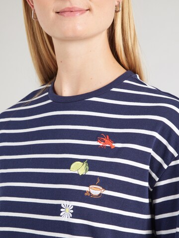 Tricou 'PCSADIE' de la PIECES pe albastru