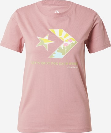 CONVERSE - Camiseta en rosa: frente