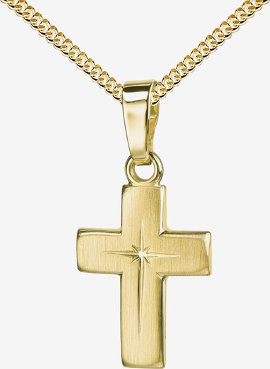JEVELION Kreuzanhänger 333 Gold + Kette in gold, Produktansicht