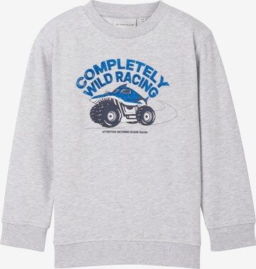 TOM TAILOR Sweatshirt in Grey: front