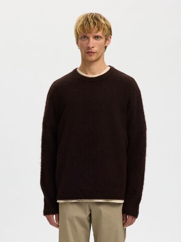 SELECTED - Jersey en marrón: frente