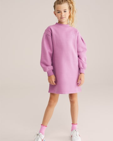 WE Fashion Платье в Ярко-розовый: спереди