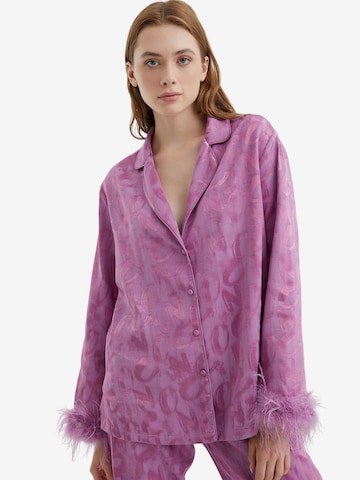 Camicia da donna di NOCTURNE in lilla: frontale