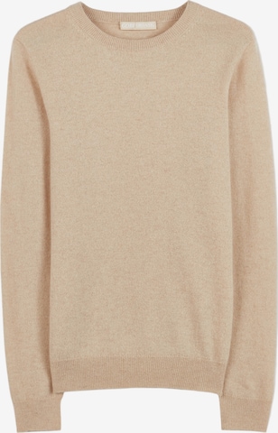 GOBI Cashmere Trui 'Women's Essential Cashmere Crewneck Sweater' in Beige: voorkant