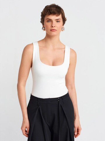 Camicia da donna di Dilvin in bianco: frontale