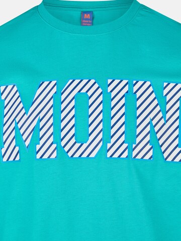 salzhaut T-Shirt 'Diek - Moin' in Blau: Vorderseite