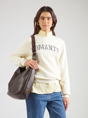 ONLYSweater majica 'ONLFREDERIKKA' - bijela boja: prednji dio