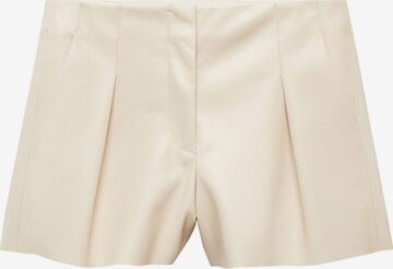 MANGO Normální Kalhoty s puky 'LAOS' – béžová: přední strana