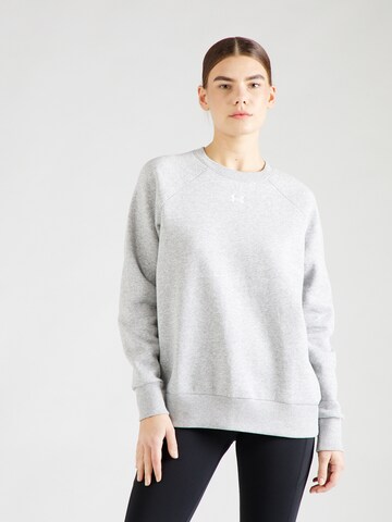 UNDER ARMOURSportska sweater majica 'Rival' - siva boja: prednji dio