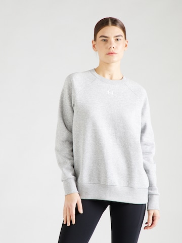 UNDER ARMOUR Sportief sweatshirt 'Rival' in Grijs: voorkant