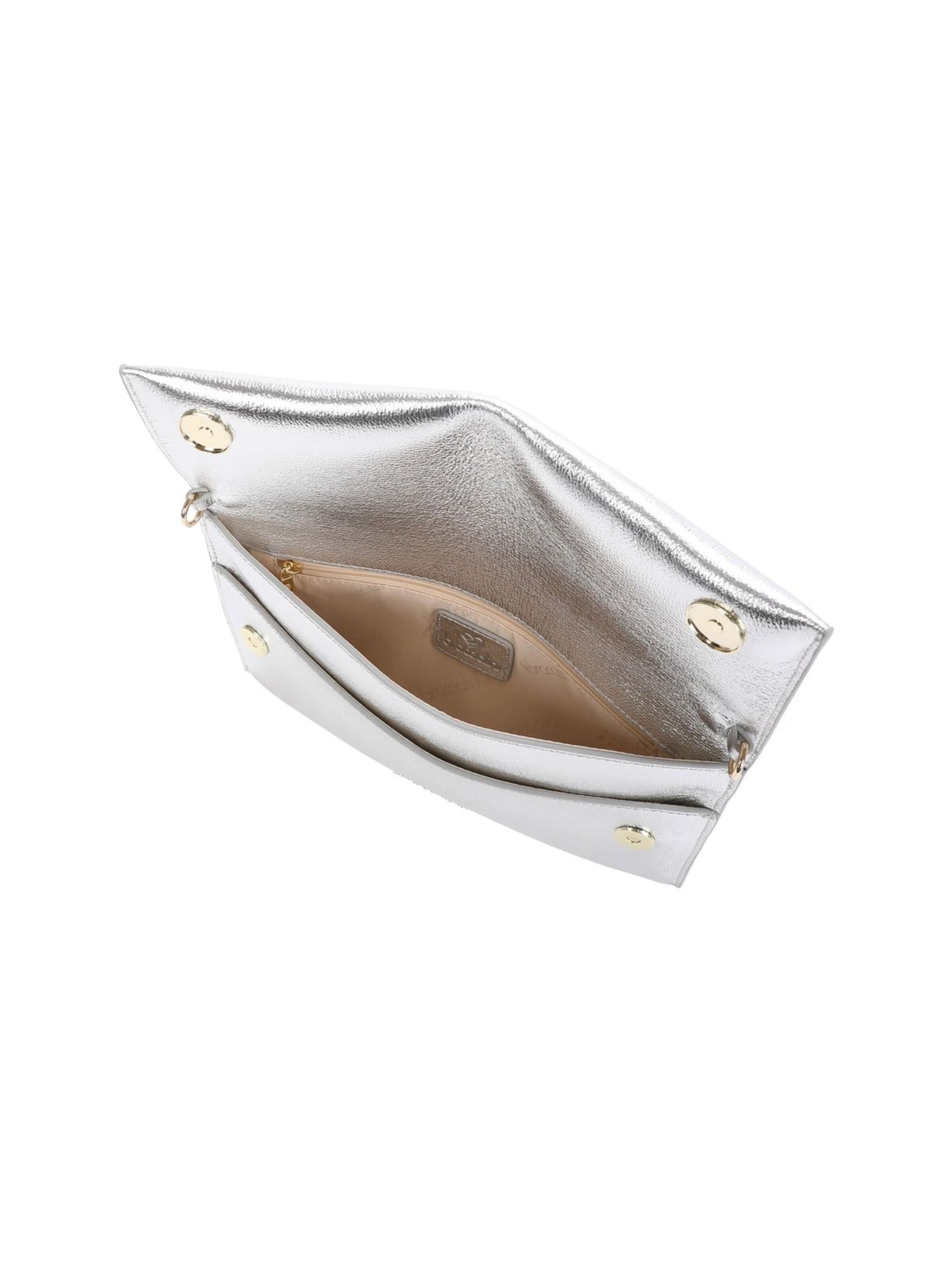 Poche ventrale 'Jinny Leather' Braccialini en argent