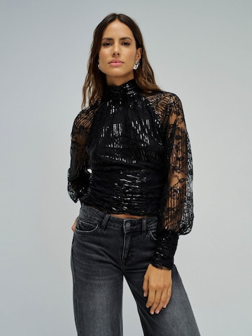 Salsa Jeans Blouse in Zwart: voorkant