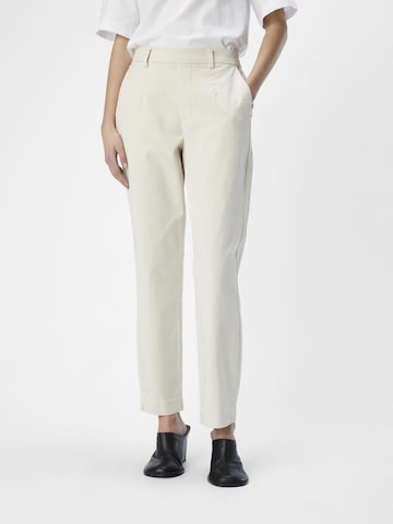 OBJECT Slim fit Chino Pants in Beige: front
