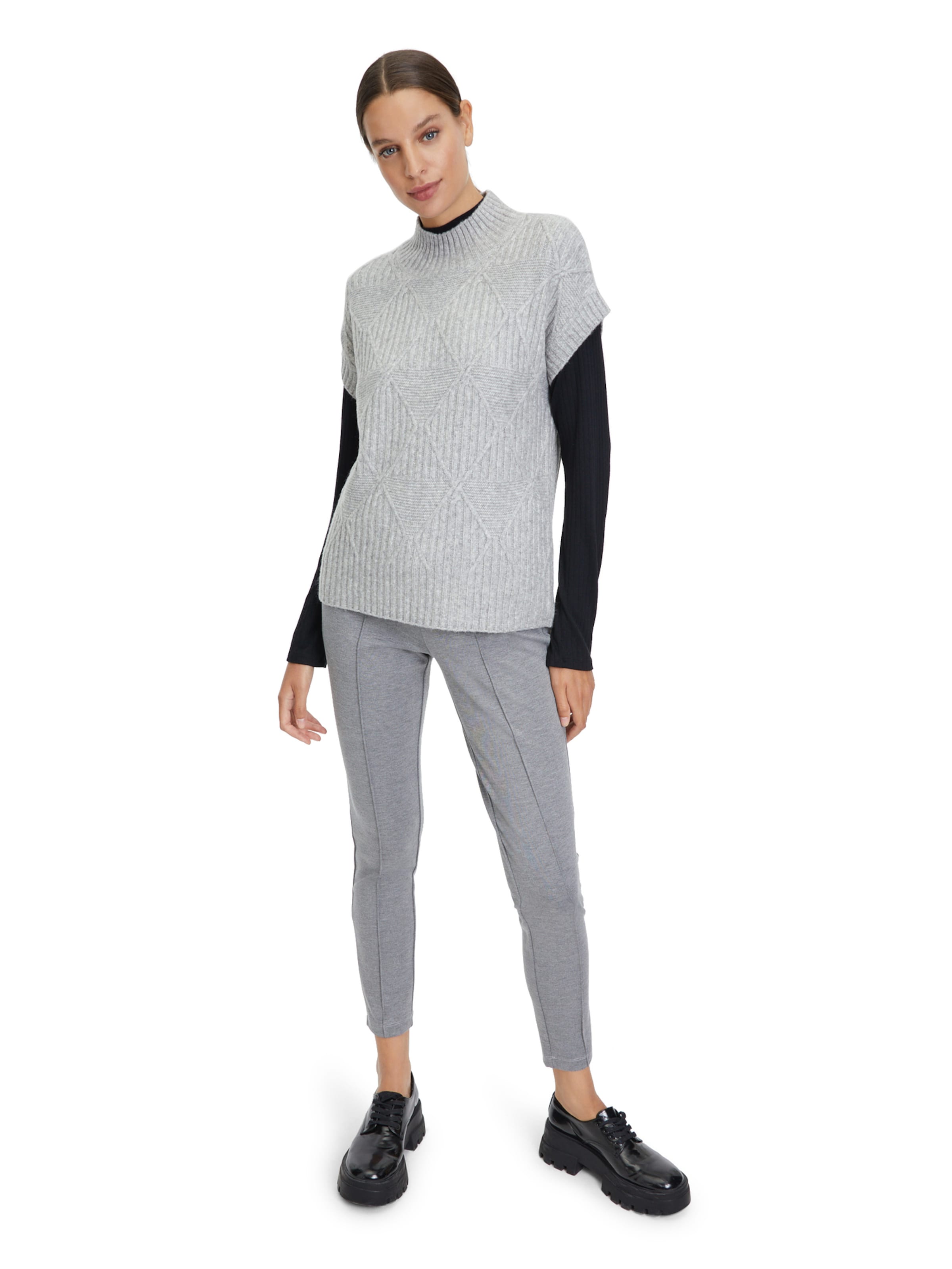 Skinny Pantaloni di Cartoon in grigio