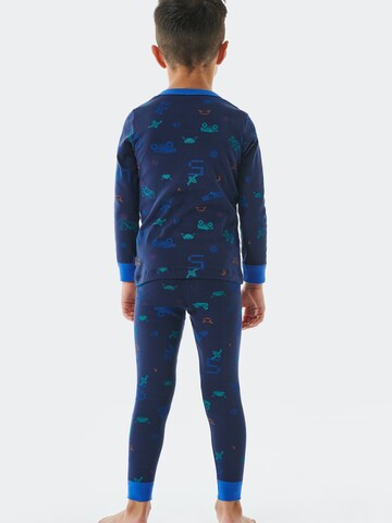 SCHIESSER Pyjama ' Boys World ' in Blau