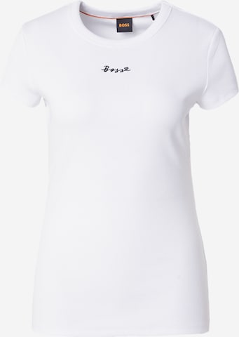 BOSS Orange Тениска 'Esim' в бяло: отпред
