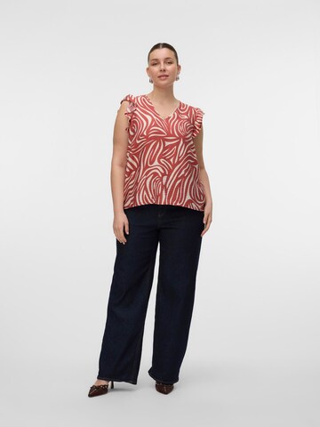 Chemisier 'VMCVera' Vero Moda Curve en rouge
