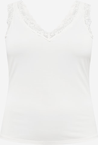 Top 'EVABIA' di Vero Moda Curve in bianco: frontale