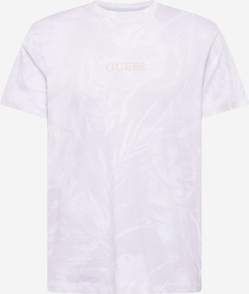 T-Shirt GUESS en violet : devant