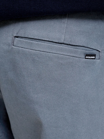JACK & JONES Loosefit Lærredsbukser 'JPSTKane JJDave' i grå