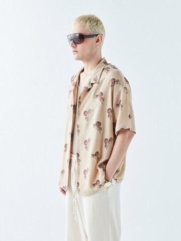 VAMOS CLO Comfort fit Overhemd 'Huntsville' in Beige