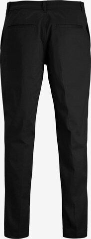 JACK & JONES Regular Trousers with creases 'Bill Theo' in Black