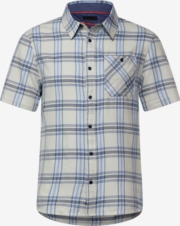 Street One MEN Regular fit Button Up Shirt in Blue: front