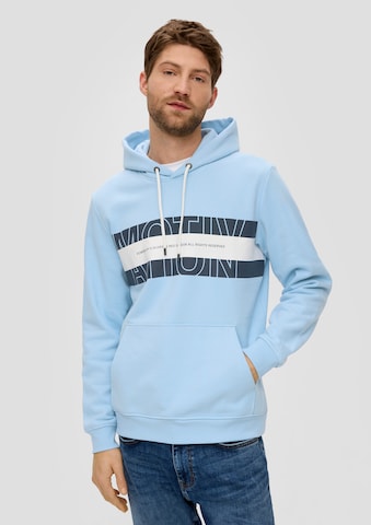 s.Oliver Sweatshirt in Blauw: voorkant