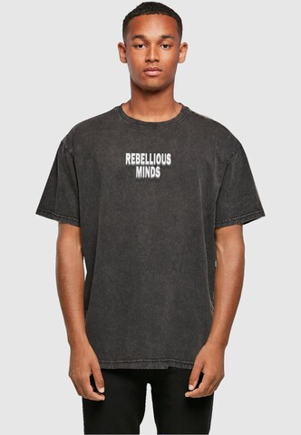 T-Shirt 'Rebellious Minds' Merchcode en noir : devant