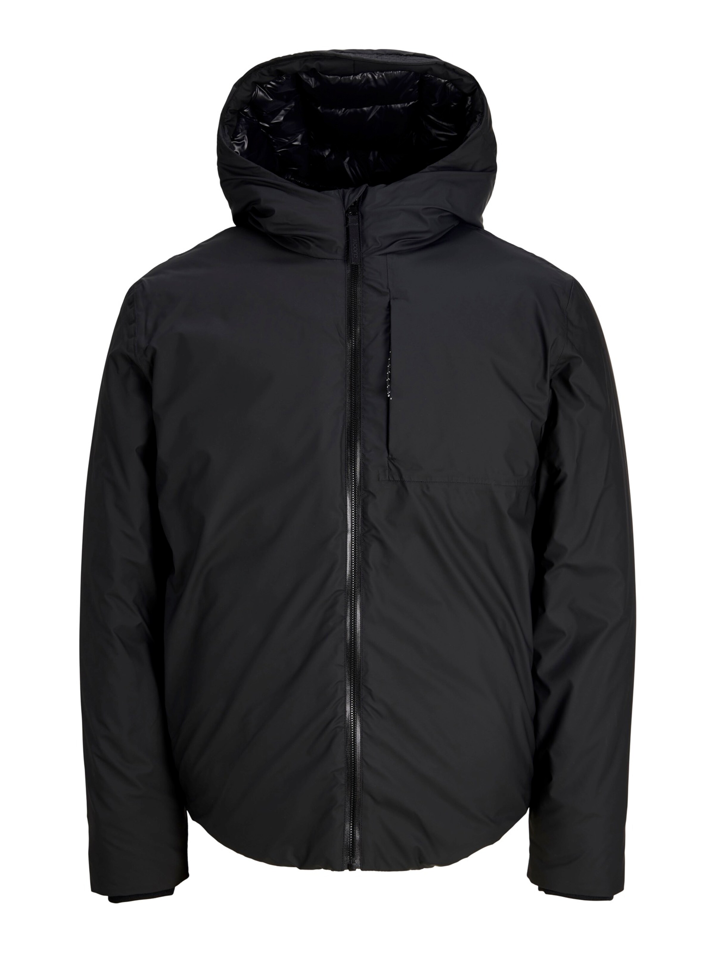 Jack & Jones Plus Jacke 'JCOCLUB' in Schwarz: Vorderseite