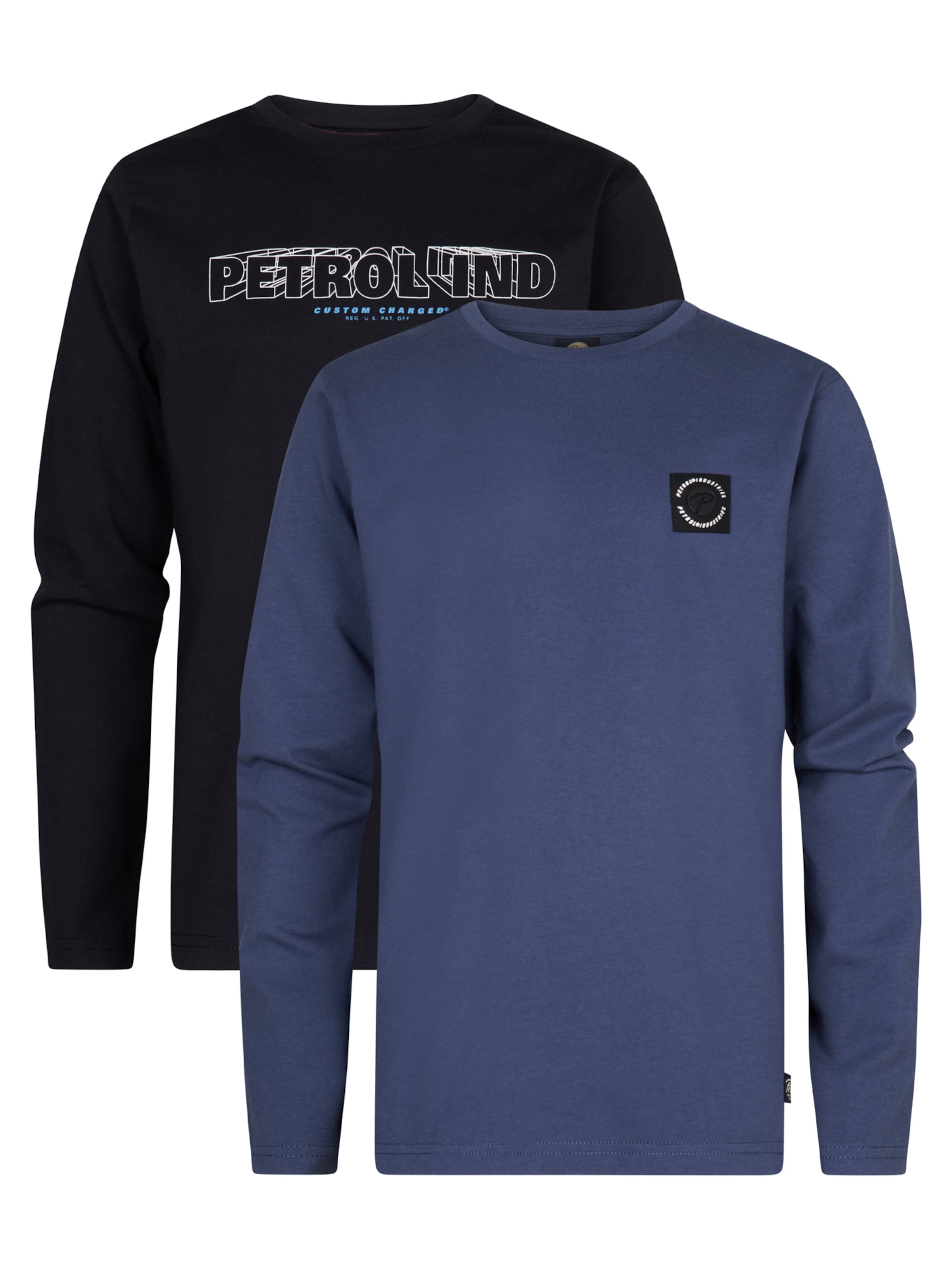 T-Shirt 'Tomah' Petrol Industries en bleu : devant