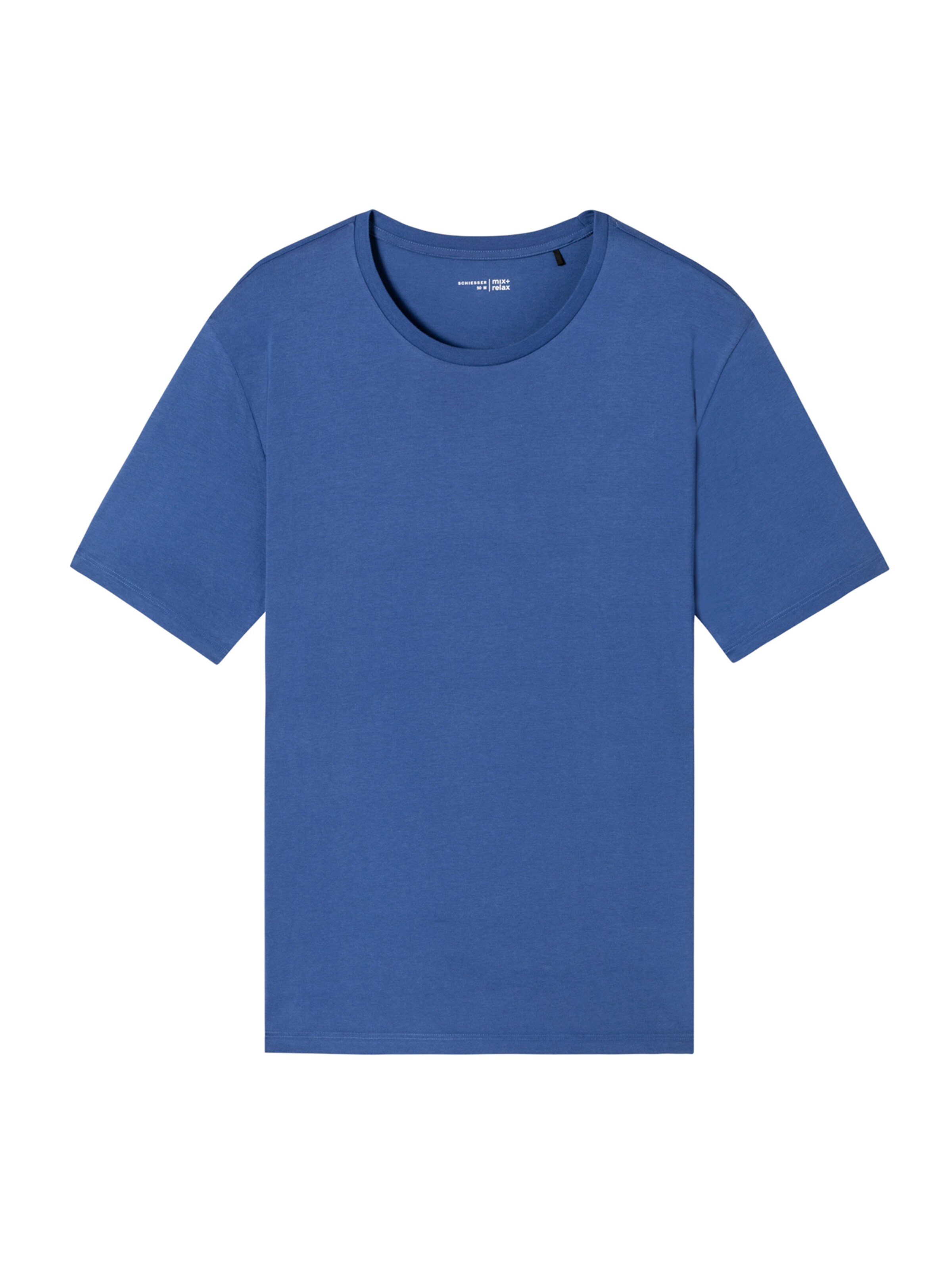 SCHIESSER T-Shirt 'Mix & Relax' in Blau: Vorderseite