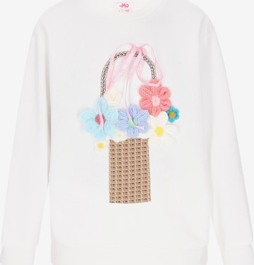 Sweat-shirt MYMO en blanc : devant