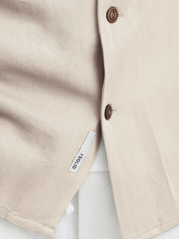 Fit confort Chemise ' SDPABLO ' !Solid en beige
