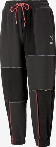 PUMA Loosefit Kalhoty – černá: přední strana