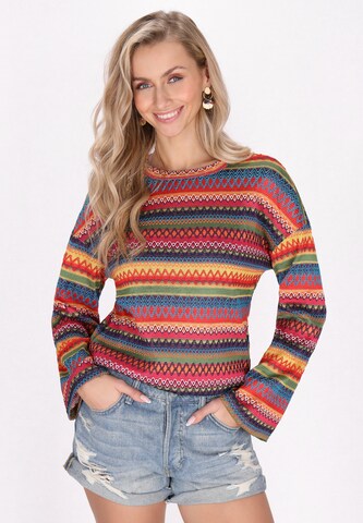 IZIA Blouse in Gemengde kleuren: voorkant