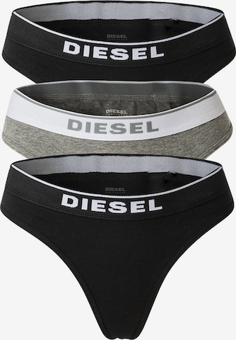 DIESEL Thong 'UFST-STARS' in Black: front