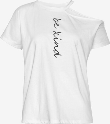 LASCANA Shirt in White: front