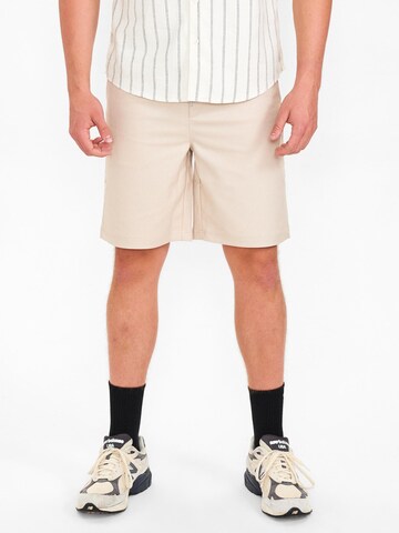 Dxnmxrk Regular Hose 'DXCharley' in Beige: Vorderseite