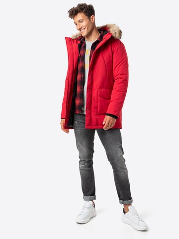 Superdry Zimná parka 'Everest' - Červená