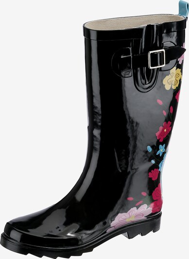 Inselhauptstadt Gummistiefel in mischfarben / schwarz, Produktansicht